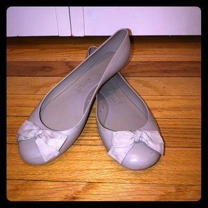 Gray J.Crew Rainy Day Ballet Flat